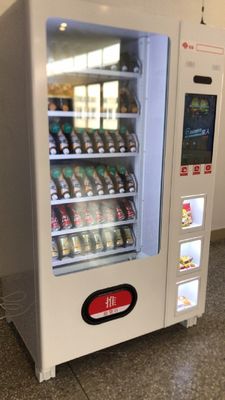 Self Touch Screen Drink Snack Vending Machine USA banknote vending machines black  vending machine
