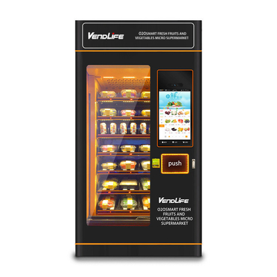 1190mm Wide Fresh Food Vending Machines WIFI Network Conncted DEX Software