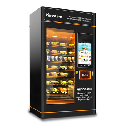 1190mm Wide Fresh Food Vending Machines WIFI Network Conncted DEX Software